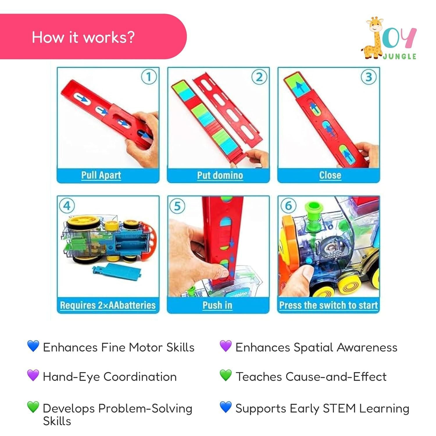 Train Toy Domino Set for Kids ? BPA-Free Plastic with Sound Effects� - CoolClings.com