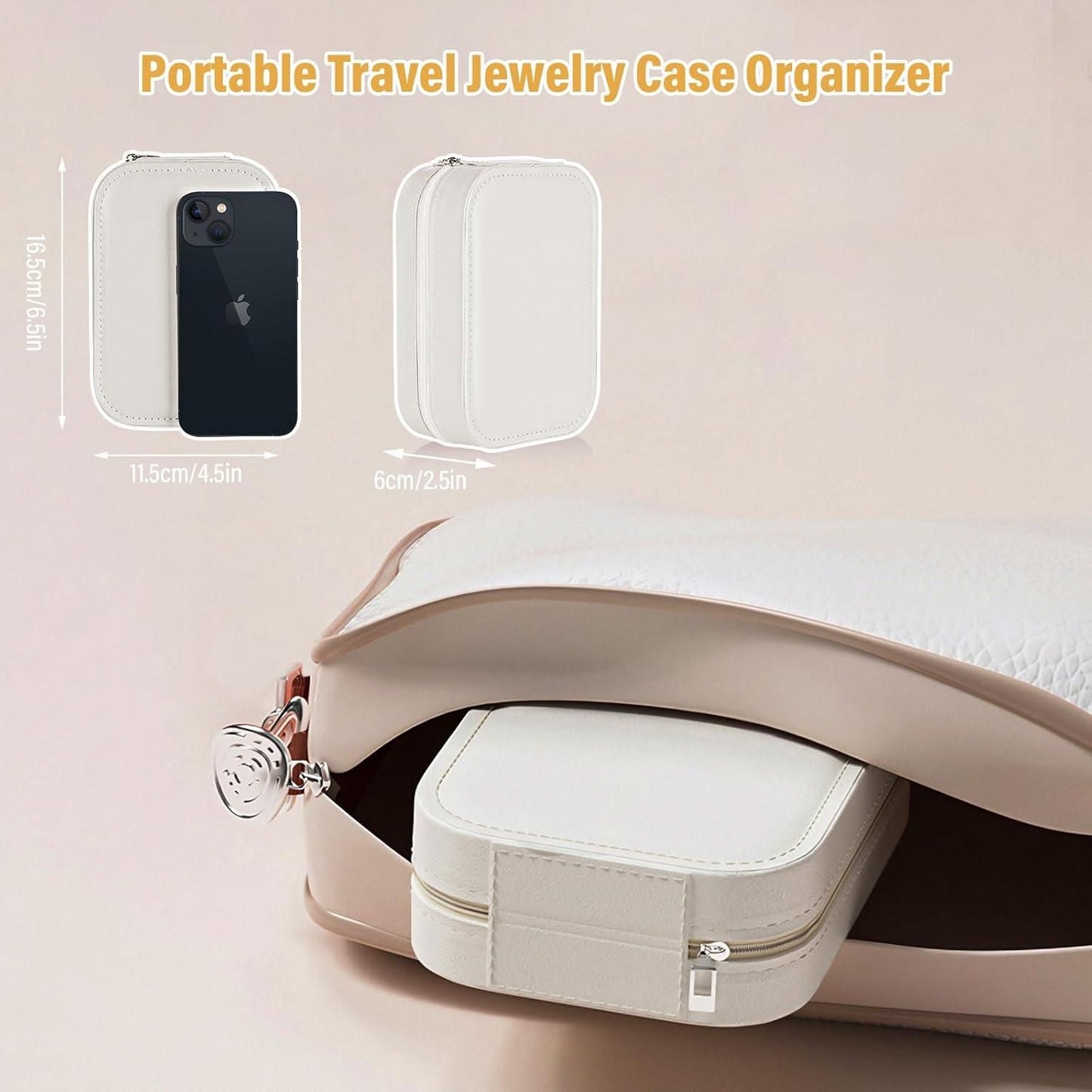White Jewelry Box with LED Mirror - CoolClings.com