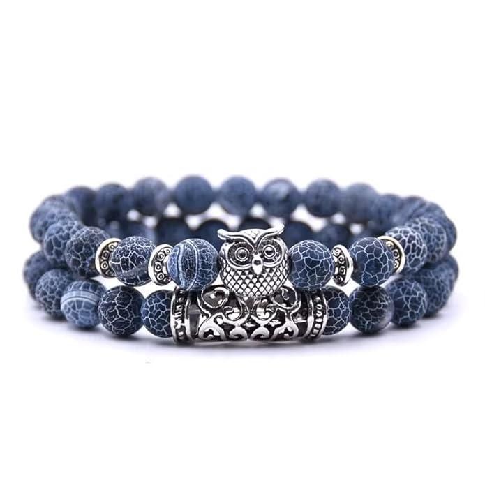 Natural Stone Owl Bracelet - CoolClings.com