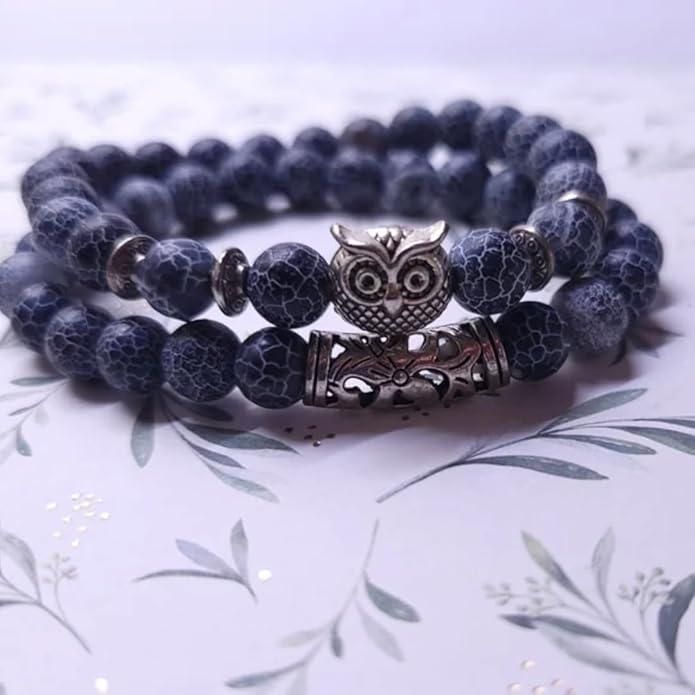 Natural Stone Owl Bracelet - CoolClings.com