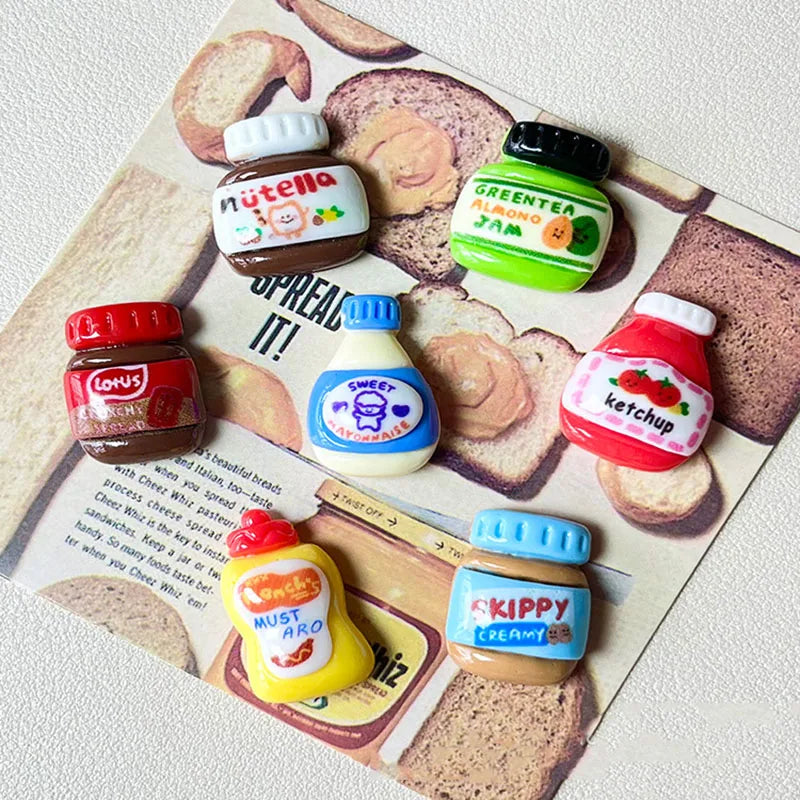 Cartoon Food Fridge Magnets (8 Pcs) - CoolClings.com