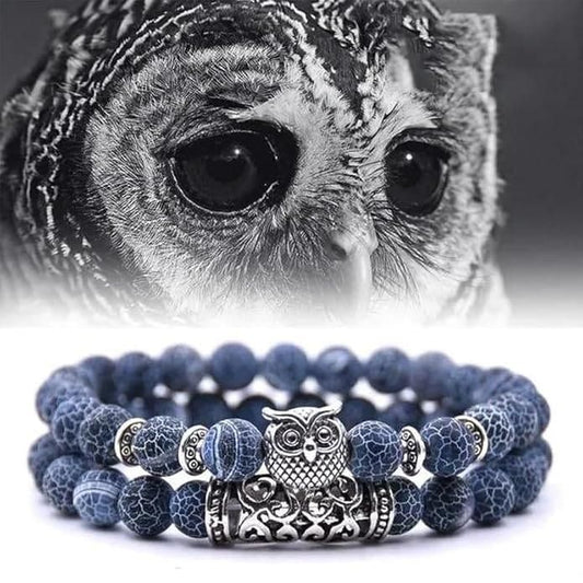 Natural Stone Owl Bracelet - CoolClings.com
