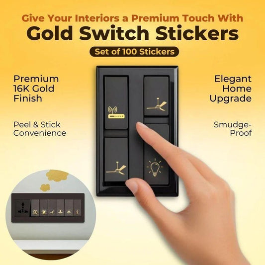 Gold Switch Stickers - CoolClings.com