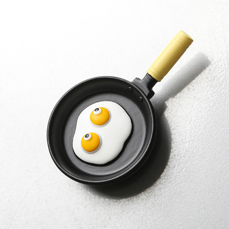 Frying Pan Food Toy Refrigerator Magnets - CoolClings.com